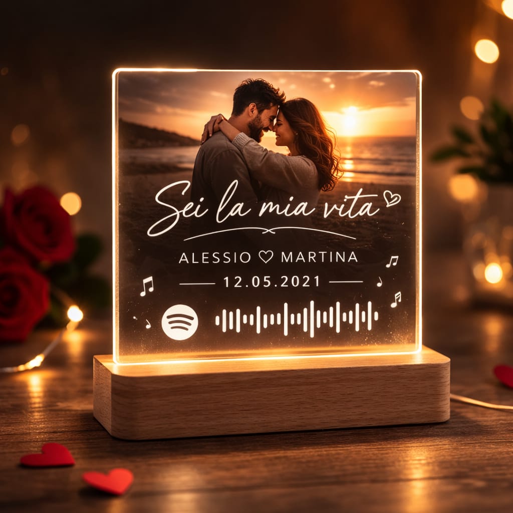CUORLUCE® LAMPADA PERSONALIZZABILE